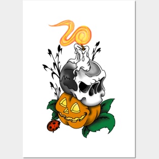 Halloween candlelight Posters and Art